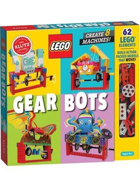 STEM Activity Kit for Kids - Build LEGO Gear Bots, Fun Science Project for Ages